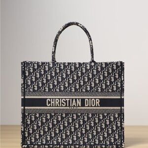 Dior Blue Tote Bag with Iconic Design